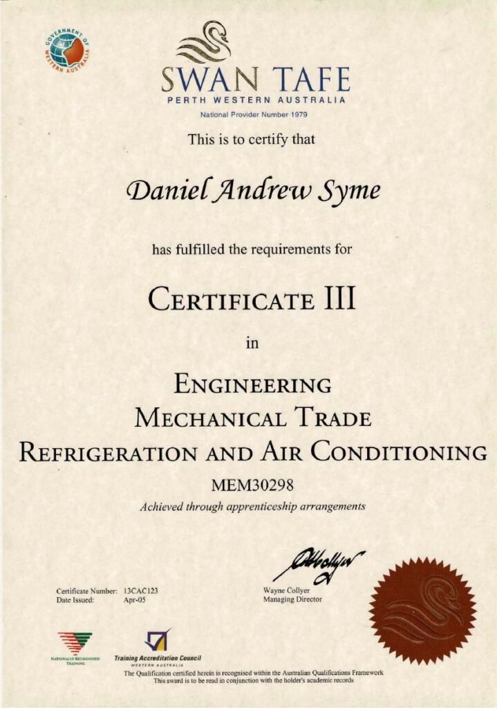 engineering cert