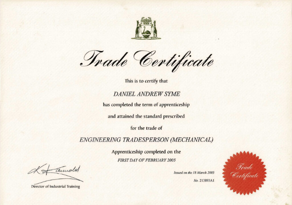 trade cert